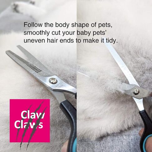 7 inch Thinning Scissors with 26-Teeth Stainless Steel Blades and Wave Style Handle for for Home Hair Cutting Shears in Kuwait