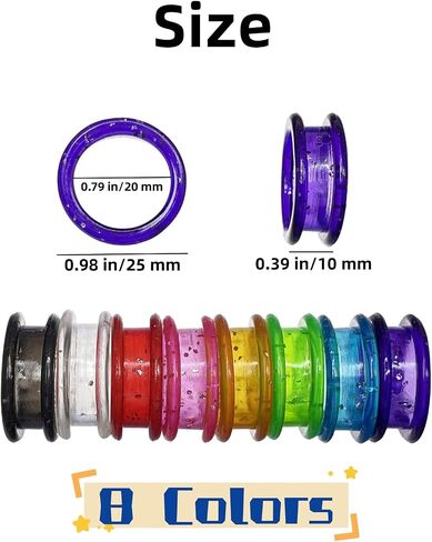 40Pcs Shear Grips Inserts,Soft Silicone Scissors Finger Rings for Comfortable Dog Clipping and Pet Hair Trimming 8 Colors in Saudi Arabia