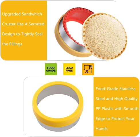 Sandwich Cutter and Sealer Vegetable Cutters for Kids Uncrustables Sandwich Maker Lunchbox Bento Box DIY Lunch in Saudi Arabia