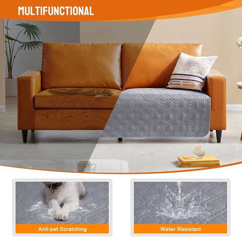 Reversible Dog Bed Covers 42 x 68Inch pet furniture covers bed cover for dogs sofa protector for dogs(Light Gray) in Saudi Arabia