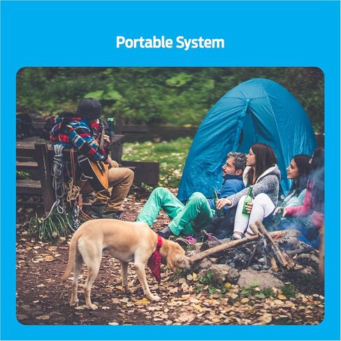 Premier Pet Wireless Dog Fence System - Circular Boundary, Adjustable Up to ½ Acre, Waterproof Collar with Tone and 5 Static Correction Levels, Expandable for Multiple Dogs, No Digging Required in Saudi Arabia