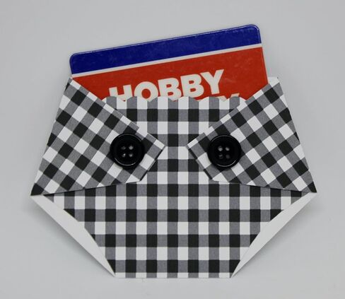 Plaid Diaper Shaped Baby Shower Gift Card Holder - Shower Game Prize or Gift for Diaper Raffle Winner - Lumberjack Shower or Baby Q (1) (4 Black and White Plaid) in Saudi Arabia