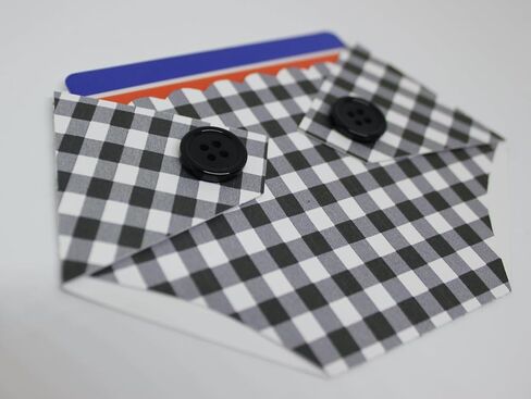 Plaid Diaper Shaped Baby Shower Gift Card Holder - Shower Game Prize or Gift for Diaper Raffle Winner - Lumberjack Shower or Baby Q (1) (4 Black and White Plaid) in Saudi Arabia