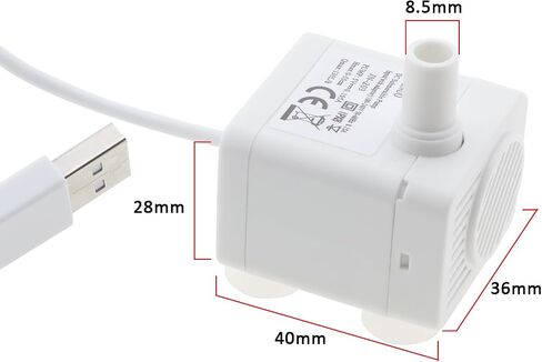 The Lord of the Tools Water Fountain Pump with 1.5M USB Wire Compatible with WF010 WF020 WF030 WF050 for Cats Dogs Aquarium Fish Tank Pet Water Dispenser in Saudi Arabia