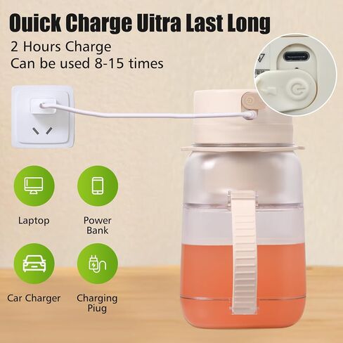Portable Blender, 33.8oz Large Personal Size Blenders, 60W Personal Blender for Shakes and Smoothies, Rechargeable USB-C Travel Blender with Lid Straw&Strap for Sports, Travel, Gym (Green) in Saudi Arabia