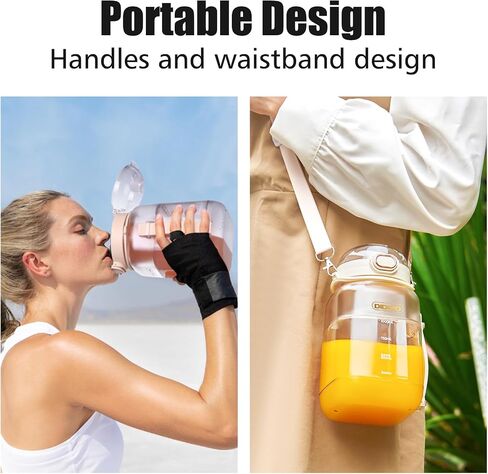 Portable Blender, 33.8oz Large Personal Size Blenders, 60W Personal Blender for Shakes and Smoothies, Rechargeable USB-C Travel Blender with Lid Straw&Strap for Sports, Travel, Gym (Green) in Saudi Arabia