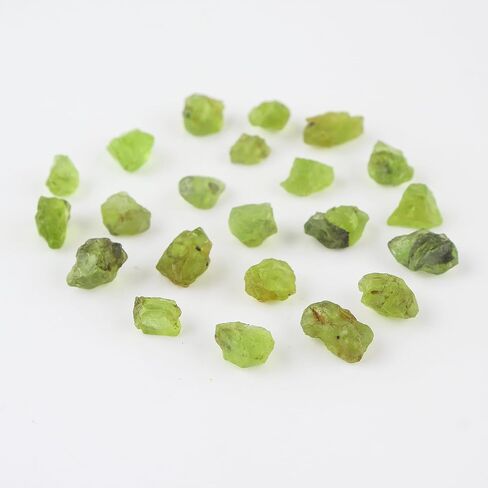 Natural Raw Green Peridot Crystal Healing Untreated Raw Rough Loose Gemstones for Tumbling, Cabbing, Fountain Rocks, Polishing, Wire Wrapping, Wicca & Reiki Crystal Healing (100 Carat Lot) in Saudi Arabia