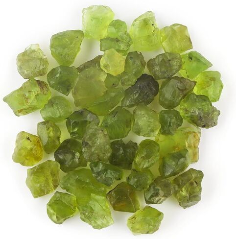 Natural Raw Green Peridot Crystal Healing Untreated Raw Rough Loose Gemstones for Tumbling, Cabbing, Fountain Rocks, Polishing, Wire Wrapping, Wicca & Reiki Crystal Healing (100 Carat Lot) in Saudi Arabia
