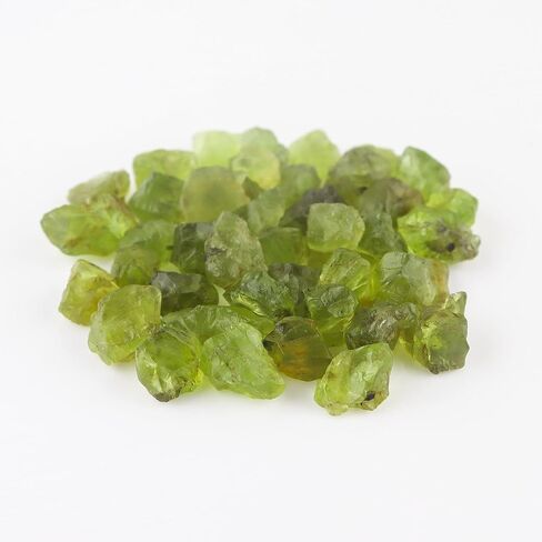 Natural Raw Green Peridot Crystal Healing Untreated Raw Rough Loose Gemstones for Tumbling, Cabbing, Fountain Rocks, Polishing, Wire Wrapping, Wicca & Reiki Crystal Healing (100 Carat Lot) in Saudi Arabia