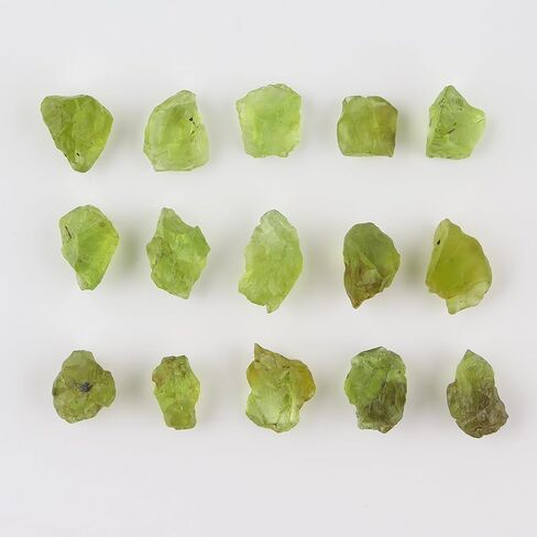 Natural Raw Green Peridot Crystal Healing Untreated Raw Rough Loose Gemstones for Tumbling, Cabbing, Fountain Rocks, Polishing, Wire Wrapping, Wicca & Reiki Crystal Healing (100 Carat Lot) in Saudi Arabia
