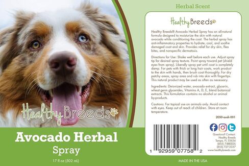 Healthy Breeds Australian Shepherd Avocado Herbal Spray 17 oz in Saudi Arabia