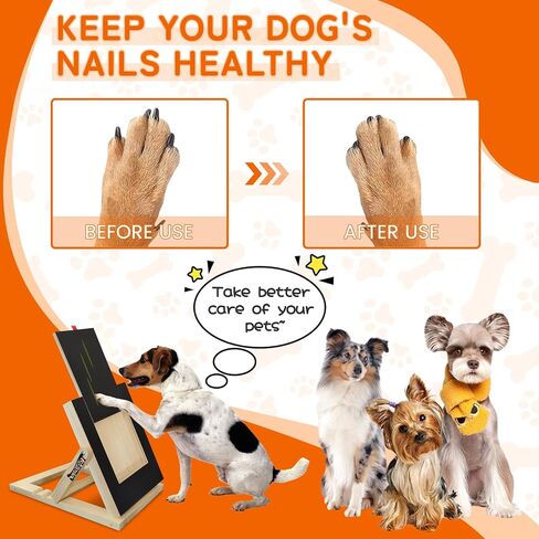 Dog Nail Scratch Board File Stress-Free Dog Scratch Board Dog Nail File Board with Sandpaper No Anxiety for Small Medium Dogs Puppy and Cats Sensitive Dog Nail Trimmer in Saudi Arabia
