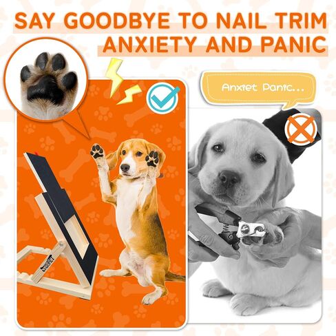 Dog Nail Scratch Board File Stress-Free Dog Scratch Board Dog Nail File Board with Sandpaper No Anxiety for Small Medium Dogs Puppy and Cats Sensitive Dog Nail Trimmer in Saudi Arabia