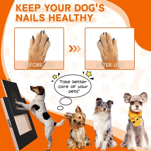 Dog Nail Scratch Board File Stress-Free Dog Scratch Board Dog Nail File Board with Sandpaper No Anxiety for Small Medium Dogs Puppy and Cats Sensitive Dog Nail Trimmer in Saudi Arabia