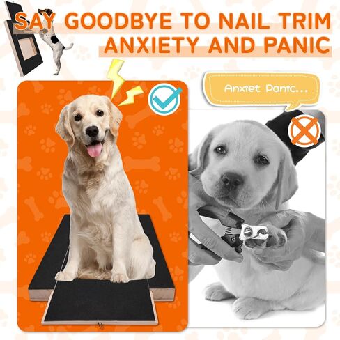 Dog Nail Scratch Board File Stress-Free Dog Scratch Board Dog Nail File Board with Sandpaper No Anxiety for Small Medium Dogs Puppy and Cats Sensitive Dog Nail Trimmer in Saudi Arabia