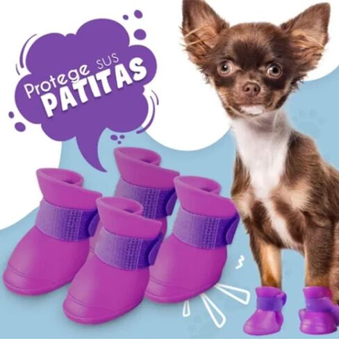GOTOTOP 4Pcs Non Slip Silicone Dog Boots, All Weather Dog Boots Waterproof Shoes for Hot Pavement, Snow, Mud, and Rain (M) in Saudi Arabia