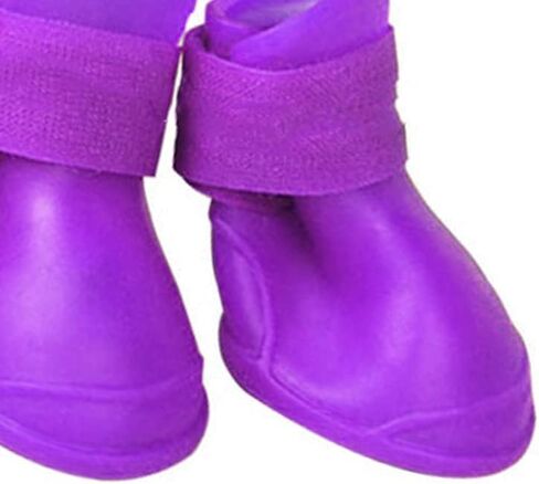 GOTOTOP 4Pcs Non Slip Silicone Dog Boots, All Weather Dog Boots Waterproof Shoes for Hot Pavement, Snow, Mud, and Rain (M) in Saudi Arabia