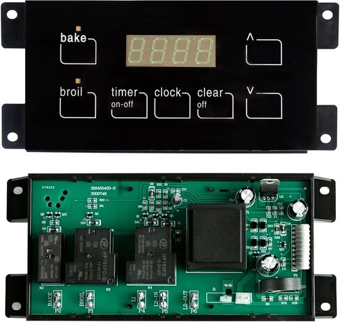 316455400 Oven Range Stove Clock Control Board 5304518660 Electric Range 7 Button Control Board Clock Replacement(Include Overlay) in Saudi Arabia