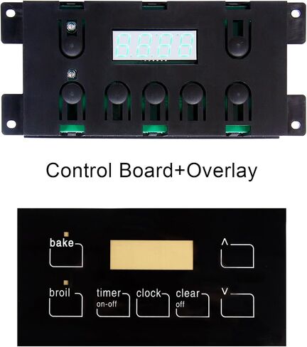 316455400 Oven Range Stove Clock Control Board 5304518660 Electric Range 7 Button Control Board Clock Replacement(Include Overlay) in Saudi Arabia