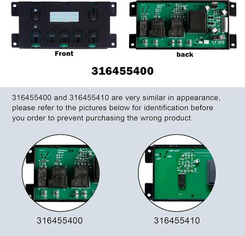 316455400 Oven Range Stove Clock Control Board 5304518660 Electric Range 7 Button Control Board Clock Replacement(Include Overlay) in Saudi Arabia
