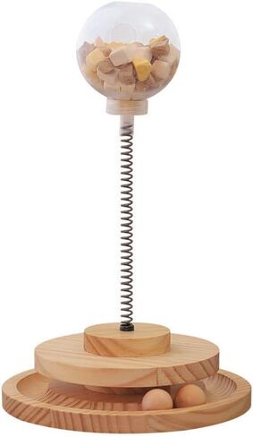 لعبة القطط الخشبية، كرات المسار الدوارة، لعبة الطعام المتسرب المحملة بنابض، ألعاب تفاعلية للقطط in Kuwait