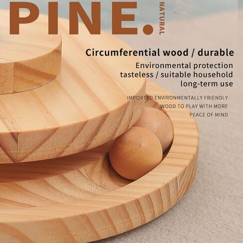 لعبة القطط الخشبية، كرات المسار الدوارة، لعبة الطعام المتسرب المحملة بنابض، ألعاب تفاعلية للقطط in Kuwait