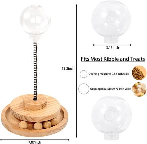 لعبة القطط الخشبية، كرات المسار الدوارة، لعبة الطعام المتسرب المحملة بنابض، ألعاب تفاعلية للقطط in Kuwait