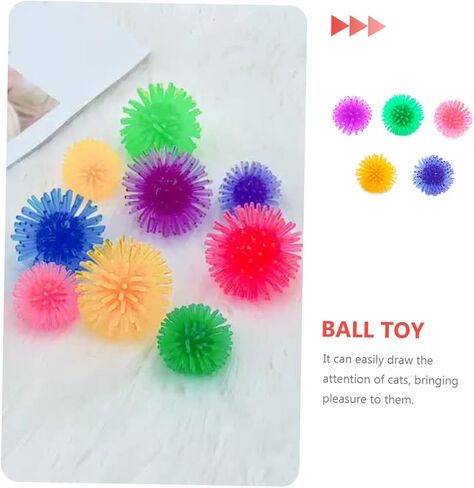 5pcs Cat Prickly Ball Toy Ball Pets Scratching Toy Pet Squeaky Chewing Balls Dog Chew Toys Cat Kick Toys Motion Sisal Toys Puppy Biting Toy Cat Chew Toys Cat Ball Plastic Spherical in Saudi Arabia