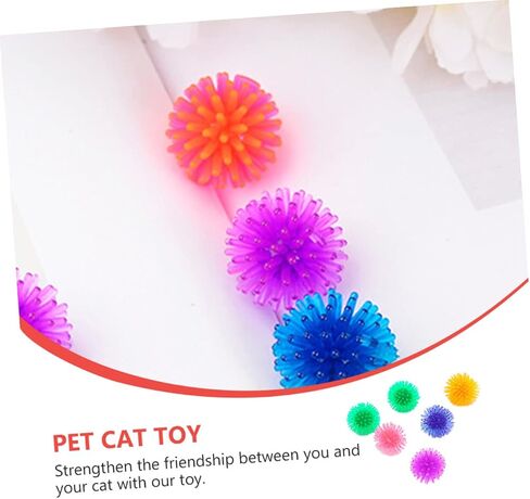 5pcs Cat Prickly Ball Toy Ball Pets Scratching Toy Pet Squeaky Chewing Balls Dog Chew Toys Cat Kick Toys Motion Sisal Toys Puppy Biting Toy Cat Chew Toys Cat Ball Plastic Spherical in Saudi Arabia
