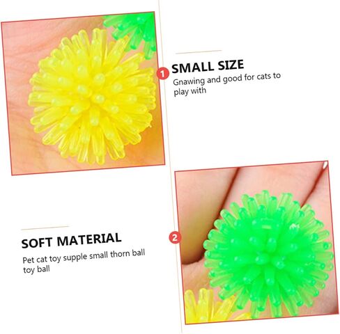 5pcs Cat Prickly Ball Toy Ball Pets Scratching Toy Pet Squeaky Chewing Balls Dog Chew Toys Cat Kick Toys Motion Sisal Toys Puppy Biting Toy Cat Chew Toys Cat Ball Plastic Spherical in Saudi Arabia
