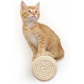 Catastrophic Creations Floating Cat Scratching Post, Hand-Crafted Sisal Cat Scratcher Post, Wall Cat Shelves & Scratching Posts for Indoor Cats, Durable & Modern Cat Furniture (3 Pc, 11" x 4")