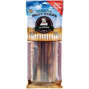 Lennox 12" Bully Sticks for Medium & Large Dogs | Long Lasting, Odorless, Premium All Natural Dog Treat | 100% Free Range, Grass Fed Beef | Rawhide Alternative | Promotes Dental Health - 8 Ounces