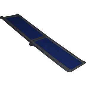 Pet Gear Travel Lite Ramp with supertraX Surface for Maximum Traction, 4 Models to Choose from, 42-71 in. Long, Supports 150 -200 lbs, Find the Best Fit for Your Pet, Black/Green