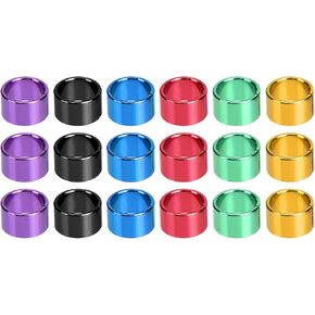 YARNOW 18 Pcs Chicken Leg Bands Metal Pigeon Rings Poultry Leg Bands for Pigeon Doves Chicks Bantam Quail Lovebirds (Random Color)