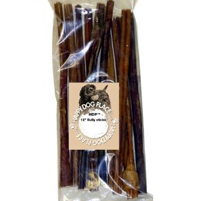 Gourmet 1 Pound All Natural Bully Sticks - 12 Inch Straight Bully Medium Thickness Bully Sticks