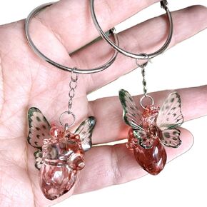 Handmade Creative Unique Earrings,Cool Girl's Choice, Hoop Earring Backings Can Be Worn Separately, 925 Silver Needles Perfect for Halloween and Parties, Gothic Dangle Earrings (Sword Heart)