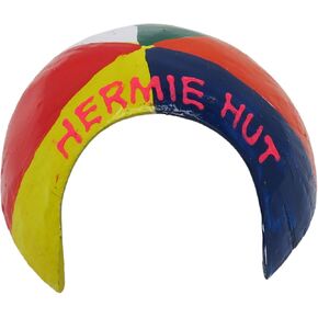 Beach Umbrella Hermit Crab Hut Hideout Habitat Decoration for Pets, Amphibians, Decorative Cage Accessory, 2.5 Inches