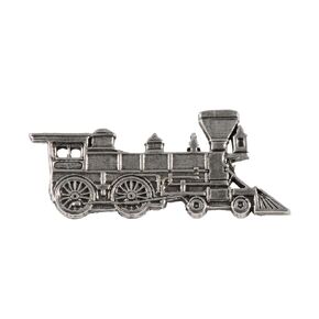 Train Engine Pin, Locomative Pin, Train Engine Gift, Train Accessory, Train Jewelry, Train, Track, Lapel, Brooch, Hat, Pins, Pewter, Over 25 Transportation Designs, Made in the USA. A245