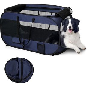 Reallife Dog Enclosures Home Outdoor Fashions محمولة/قابلة للطي/قابلة للتثبيت، خيمة منبثقة للسفر للحيوانات الأليفة، 38 بوصة طول × 22.5 بوصة عرض × 5.5 بوصة ارتفاع، أخضر