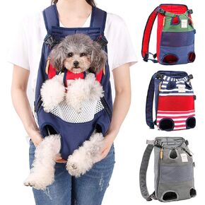 Dog Carrier Backpack - Legs Out Front-Facing Dog Hiking Backpack for Small Medium Large Dogs Cats, Hands-Free Dog Travel Backpack Safe for Walking Hiking Bike and Motorcycle