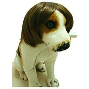 Tanya Amazing Gentleman Style Pet Wig Dog Wig 1pc Brown Color