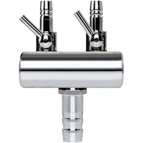 Aquarium Air Valve 2 Way Inline Manifold Air Flow Pump Tubing Splitter Lever Control Valve