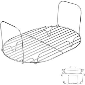 Steam and Roasting Rack for Ninja Foodi Possible Cooker Pro 8.5 Qt MC1000 MC1001 MC1010 Series, Stainless Steel Steaming Rack for Ninja Foodi Slow Cooker Accessories