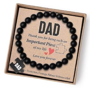 Fathers Day Gifts from Daughter Son Cool Gifts for Dad Birthday Card Gift Mens Bracelet Gifts Best Dad Ever Gifts Dad Who Wants Nothing Have Everything Christmas Valentines Sentimental