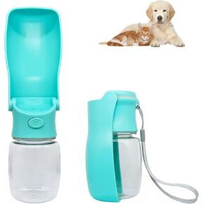 زجاجة مياه للكلاب من WishLotus، زجاجة مياه متينة ومحمولة مضادة للتسرب للحيوانات الأليفة قابلة للطي 350 مل/11.84 أونصة زجاجة مياه للمشي للكلاب في الهواء الطلق للقطط والكلاب والحيوانات الصغيرة المشي لمسافات طويلة والسفر (أزرق) in Kuwait