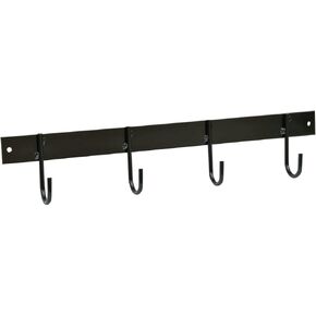 4 Hook Tack Rack Black