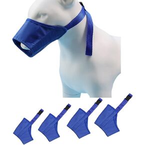 3 pcs Soft Dog Muzzle Dog Muzzle Adjustable Anti-Bite Anti-Barking Anti-Misuse Dog Muzzle Pet Supplies for Small, Medium and Large Dogs Out Walking(Blue(5-7#))