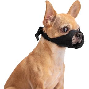 Winmany Small Dog Muzzles, Soft Short Snout Dogs Muzzle to Prevent Biting Barking Eating, Fit for Chihuahua Shih Tzu Bulldog Pitbull for Grooming Walking (S)