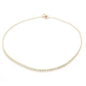 Plus Size 12 Inch Gold Plated Brass Chain Ankle Bracelet Minimalist Fine Link