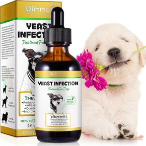 Yeast Infection Treatment for Dogs, Dog Ear Infection Treatment Supports Healthy Itch Relief, Inflammation Relief, Allergy Relief & More 2 oz in Kuwait